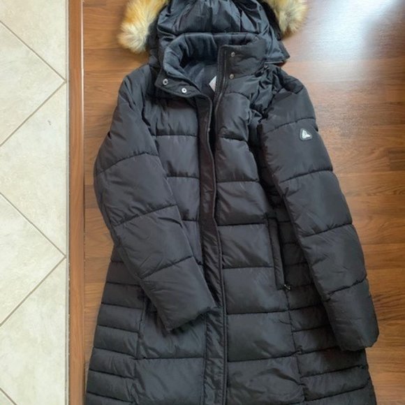 Spire by Galaxy Long Heavy weight Parka Coat - Picture 2 of 6